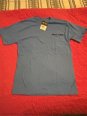 Salt Life Light Blue Short Sleeve Pocket Tee